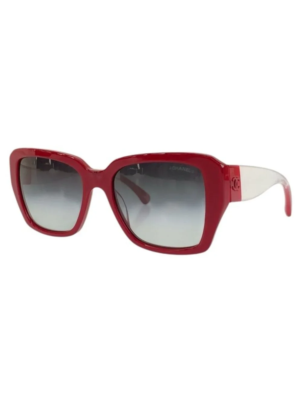 Chanel CC Logo Red Acetate C S6 Sunglasses Eyewear